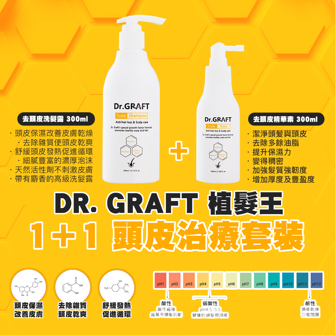 DR. GRAFT 植髮王|孕育洗頭水300ML+孕育精華素100ML套裝